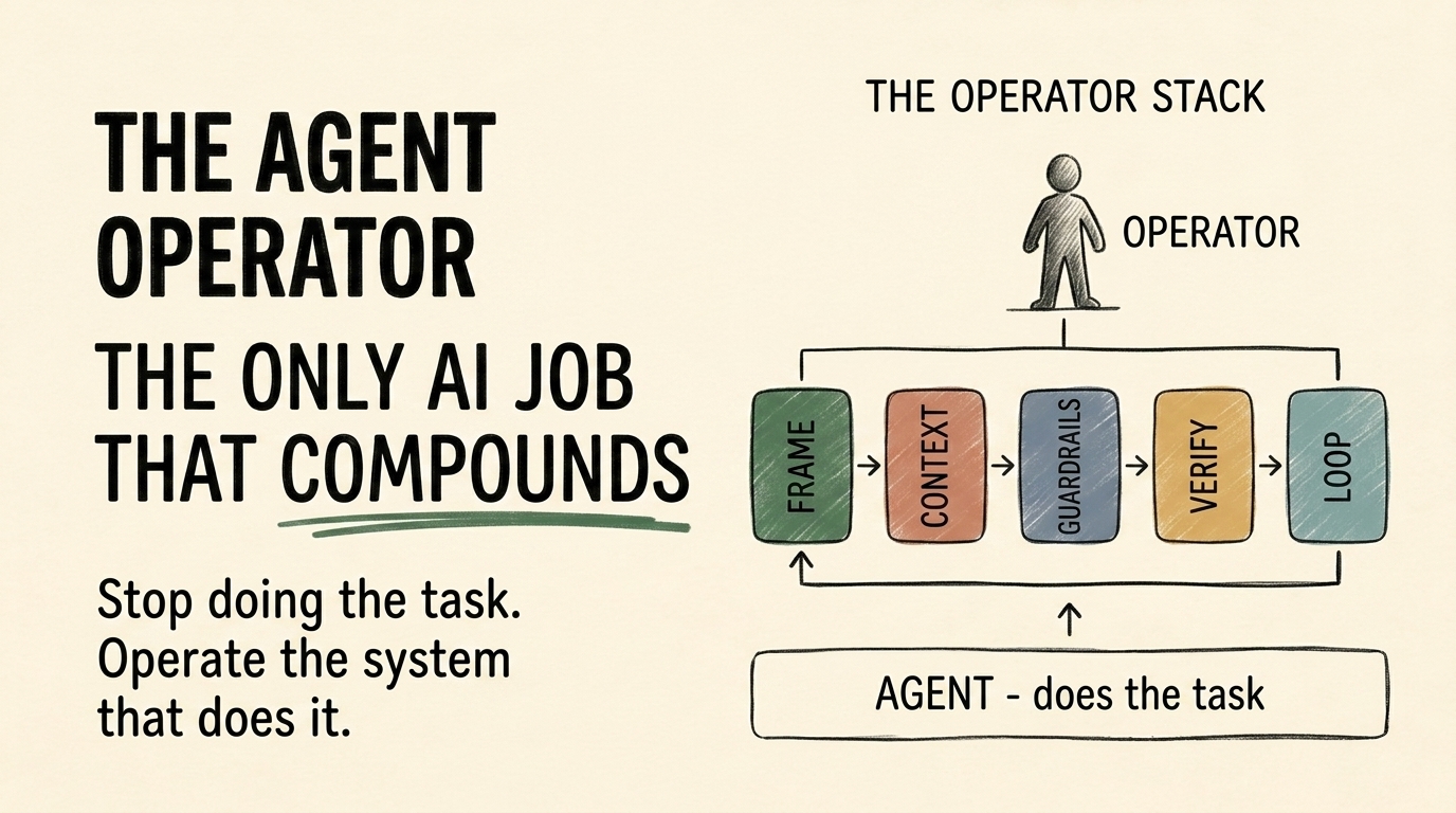 The Agent Operator: The Only AI Job That Compounds
