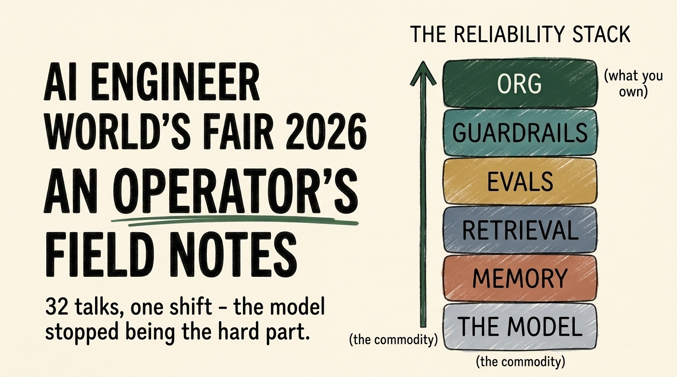 The Reliability Stack — the layers around a model that decide whether an agent survives production